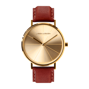 Danish design watch 37 mm Gold-Gold-Brown LARSEN & ERIKSEN Danish design watch 37 mm Gold-Gold-Brown LARSEN & ERIKSEN