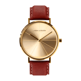 Danish design watch 37 mm Gold-Gold-Brown LARSEN & ERIKSEN