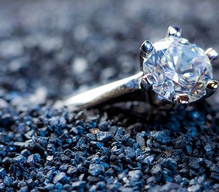 diamond in gravel