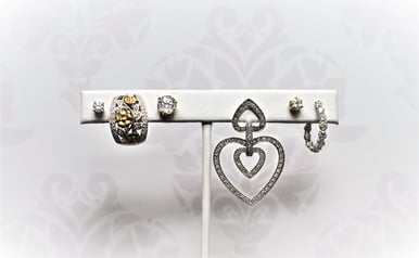 mismatched diamond earrings 
