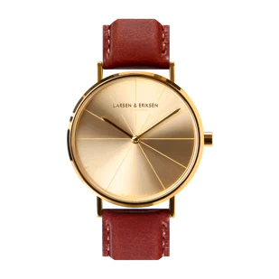 Danish design watch 37 mm Gold-Gold-Brown LARSEN & ERIKSEN